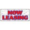 Signmission NOW LEASING BANNER SIGN for lease rent office retail space apartment B-120 Now Leasing - alternate 1